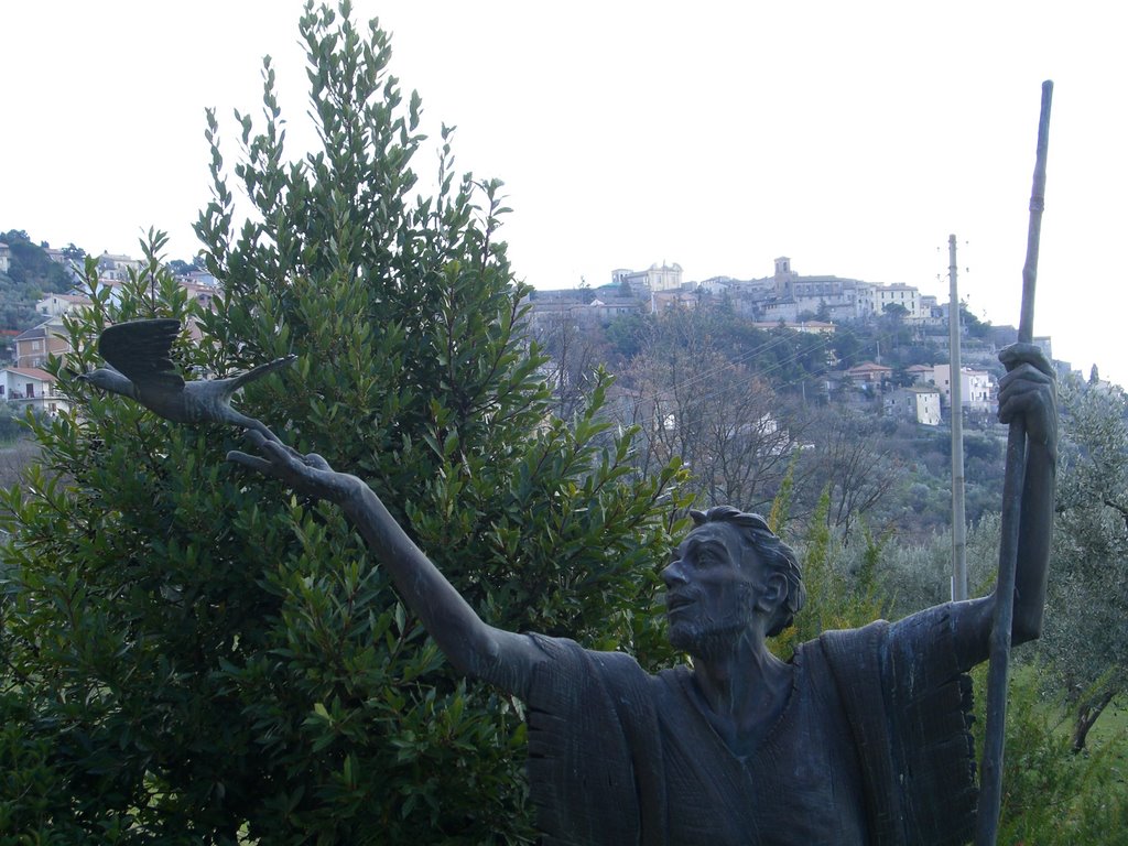 Calvi dell'Umbria - Tr - Particolare della Statua di S. Francesco by © Aldo Larosa