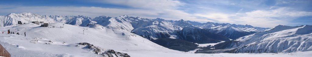 Panorama von Gotschna nach Süden by Karl Guter