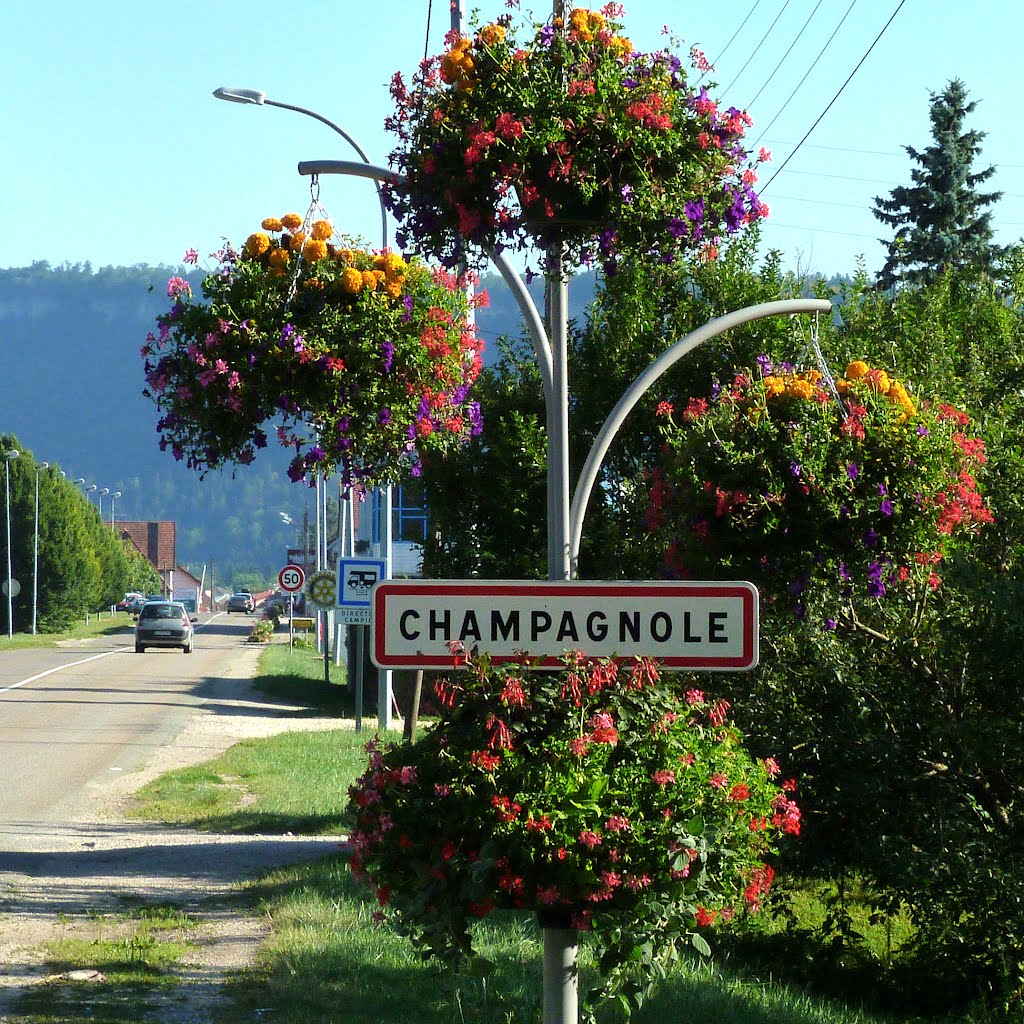 Entrée fleurie de Champagnole by Alain TREBOZ