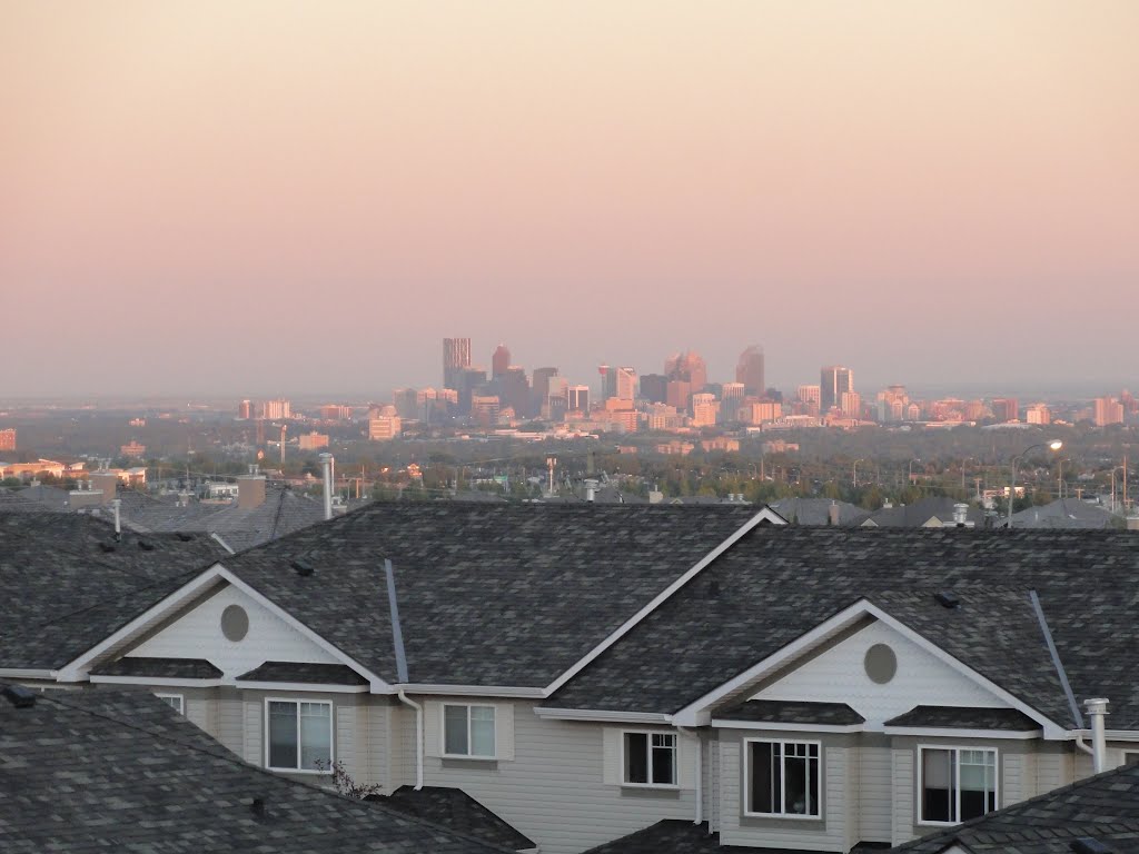 Downtown of Calgary from Rocky ridge area...2012. by Tony Sterl