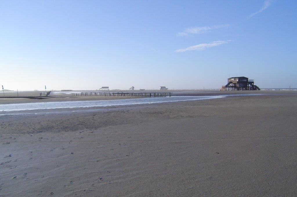 Beach near St. Peter-Ording, Schleswig-Holstein/ Germany, February 07 2008 by Jens Rössel