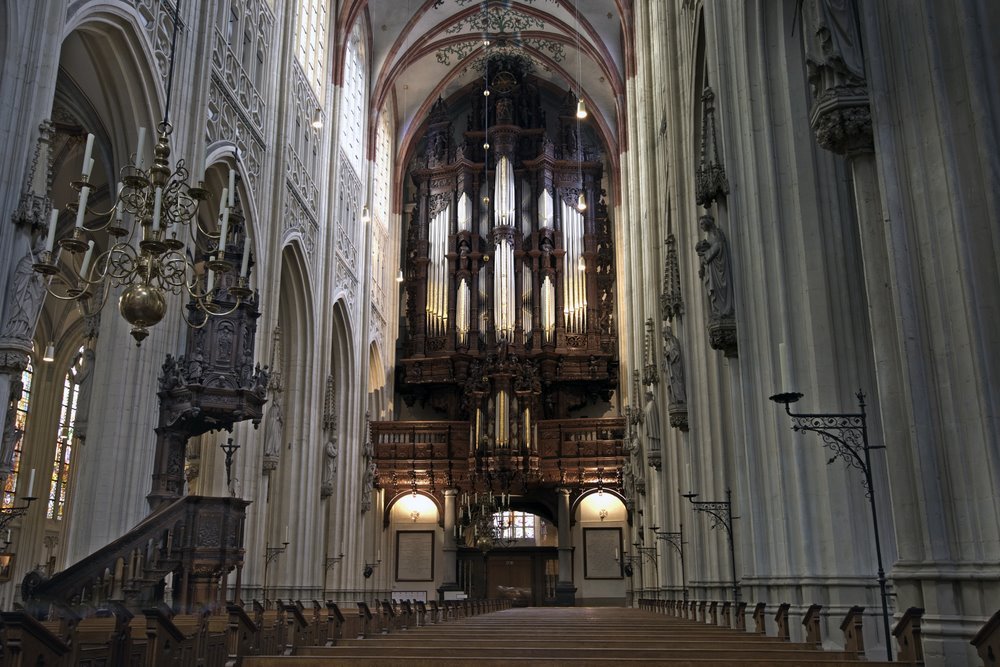 Inside St. Jan's Cathedral, 's-Hertogenbosch by Wim Janssen