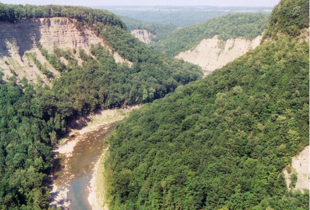 Big Bend, Genesee River Gorge, Portageville NY (7-2001) by Ken Badgley