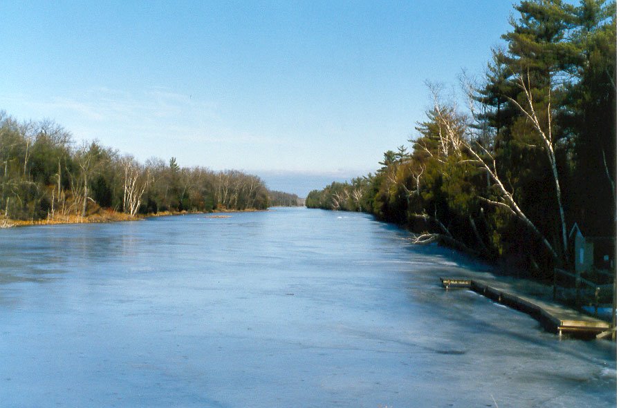 Pinery River frozen by Gil Graham