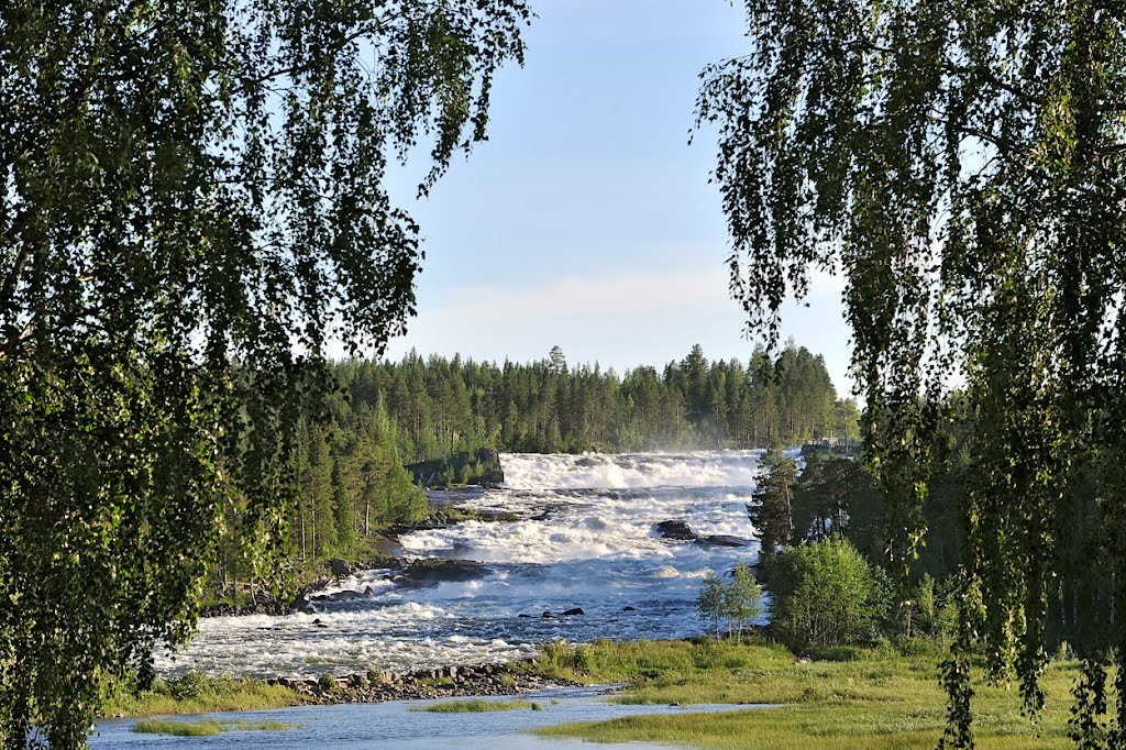 Storforsen, Great white water, Pitälven. by Jerry  MagnuM Porsbjer