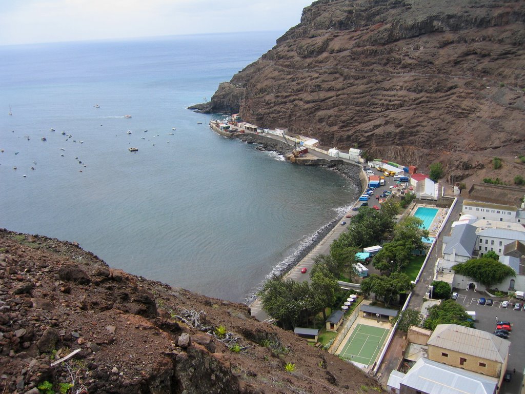 St.Helena: Jamestown, Harbour. South Atlantic by Peter Balwin