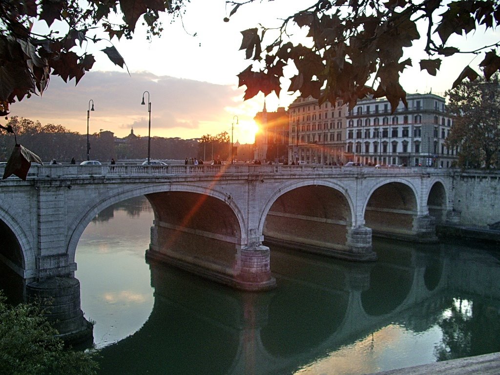 Sunset on Tevere by FerruccioFinetti