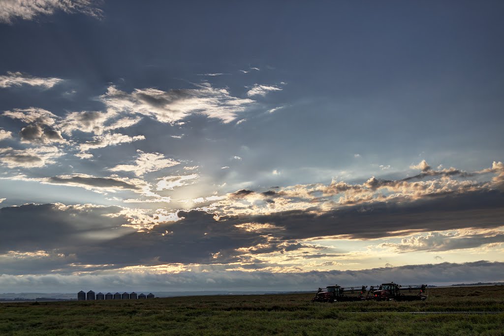 Harvest Sunset by Brian Constantine