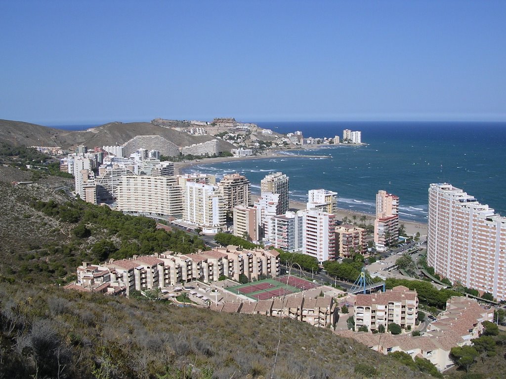 Cullera bay view from mountain by John-mike