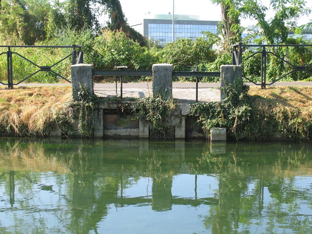 La presa d'acqua della Roggia Legnana Bianca dal Naviglio Martesana a Cernusco. by Pozzi Sergio