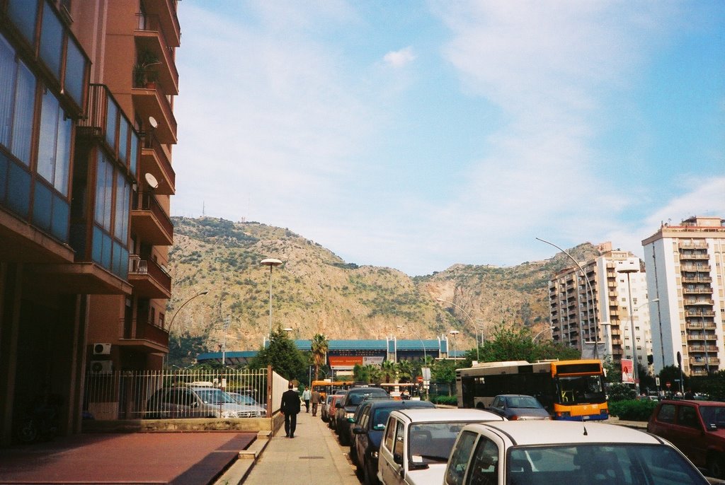 Stadio e monte pellegrino by © Cardinale A.