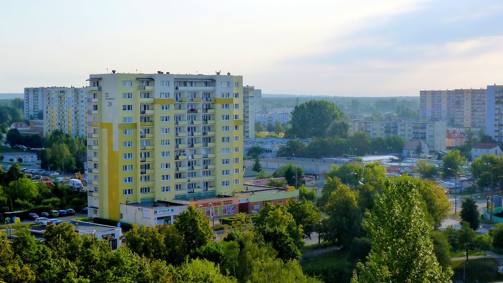 Bydgoszcz - widok miasta z wieżowca przy ulicy M.Skłodowskiej Curie 56 by Kazimierz .Mendlik