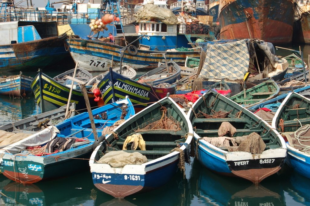 Agadir vishaven by Frans van Leeuwen