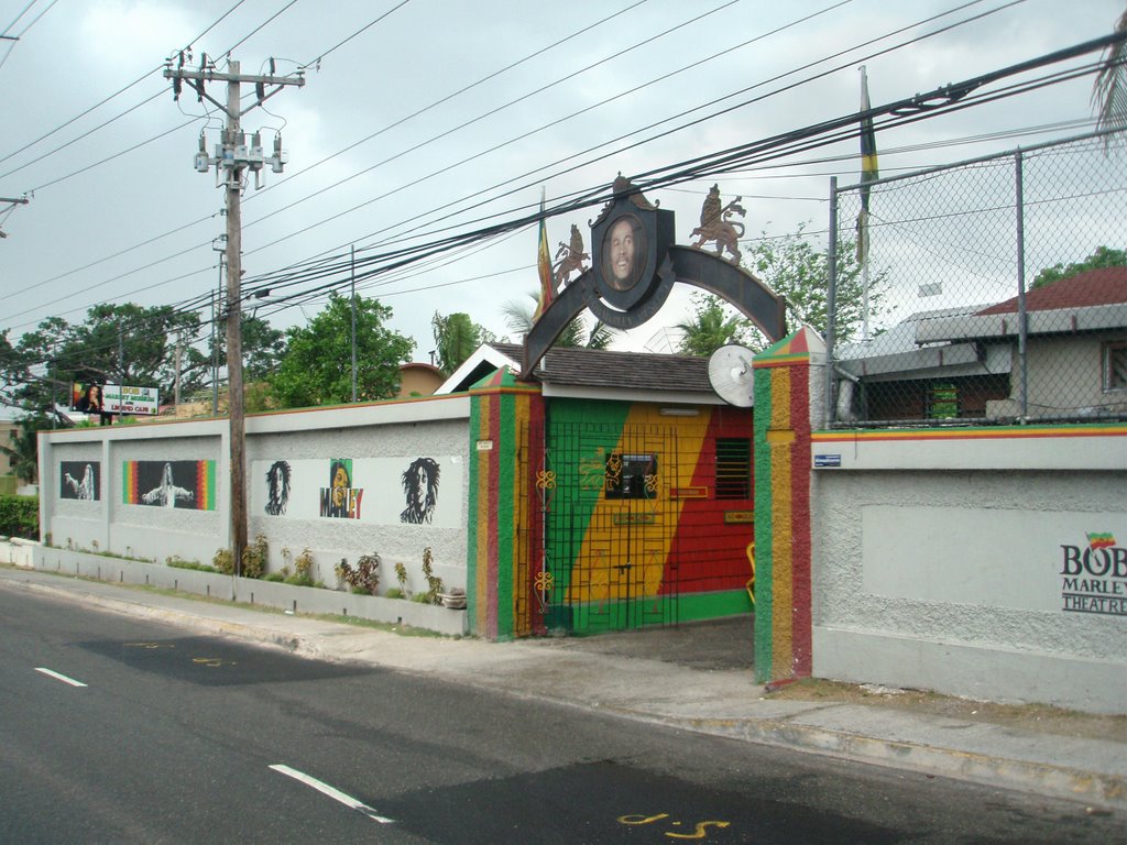 Entrance to Bob Marley's museum by IPAAT