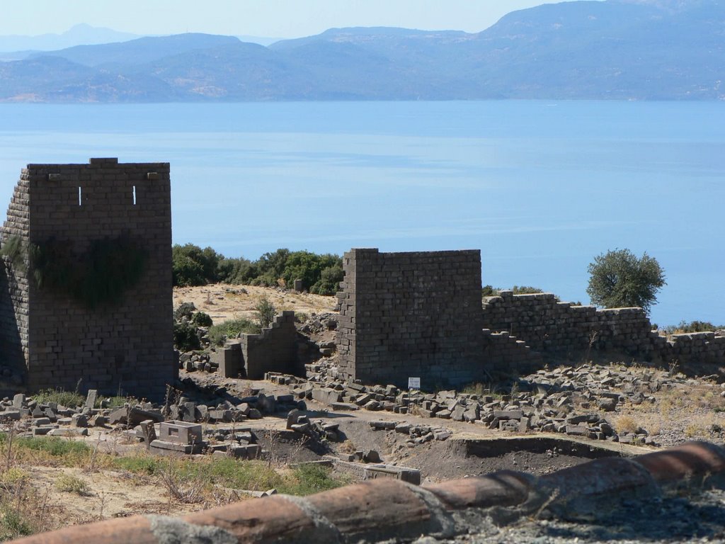 ASSOS Antique West Gate, Background: Greek Lesbos by Bert Genzink