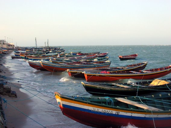 Boats in Camocim Brazil by Carlos Henrique Arau…