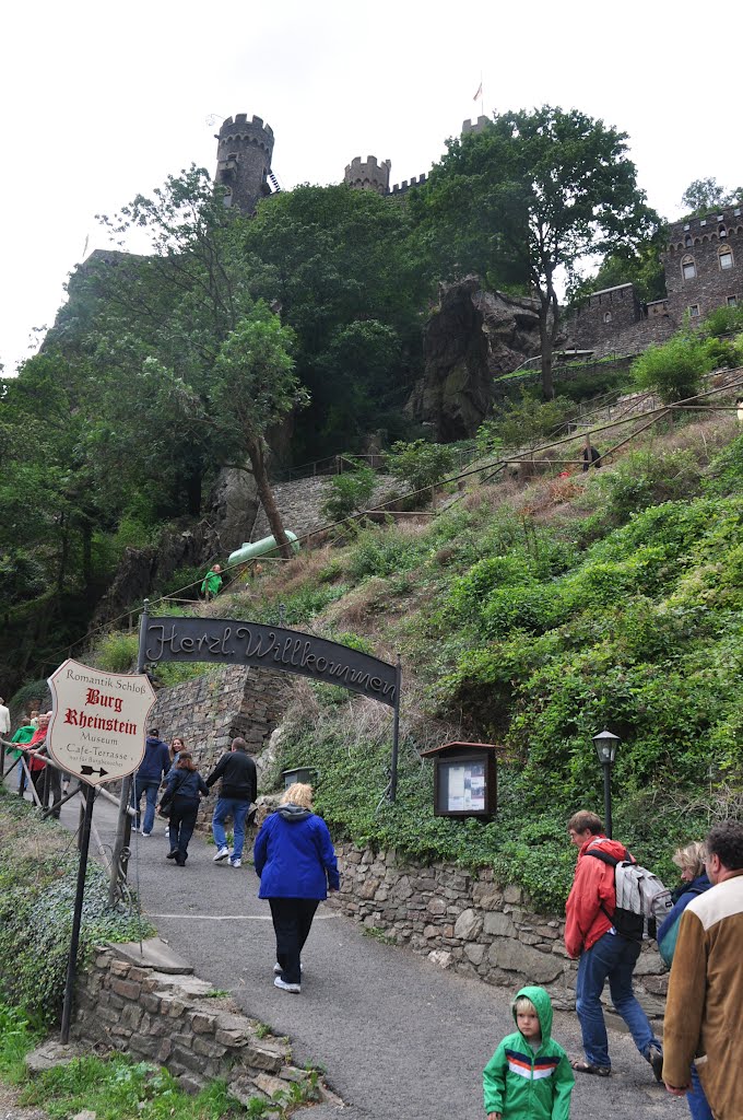 Mainz-Bingen : Burg Rheinstein Entrance by A Photographer