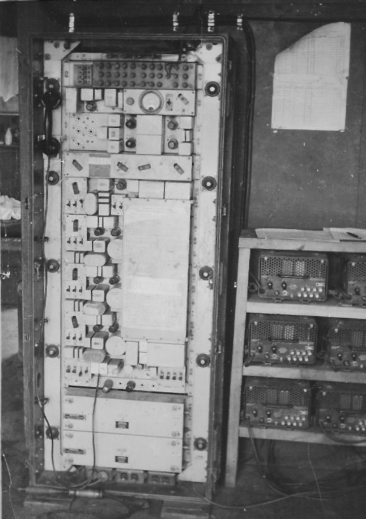 Vintage communication equipment at 7th Signal Company Able VHF site 1954-1955. by J. Rogers