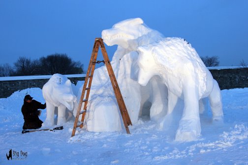 Canadian Snow Sculpture Team 2008 by Bullwinkle 007