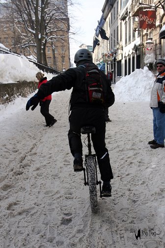 Unicycle with Snow Tire by Bullwinkle 007