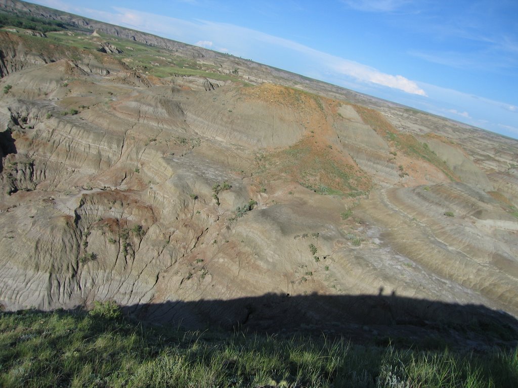 Shadows, Angles and Hoodoos on Canada Day in Dinosaur Park by David Cure-Hryciuk