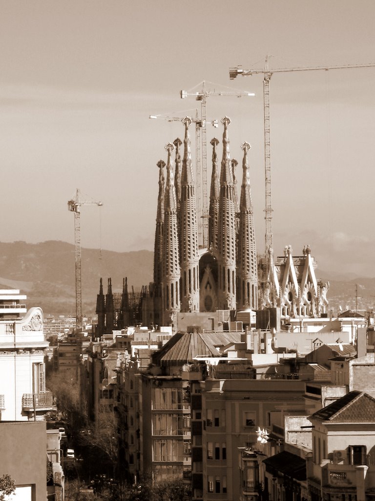 Sagrada Familia "retro" by Michael D