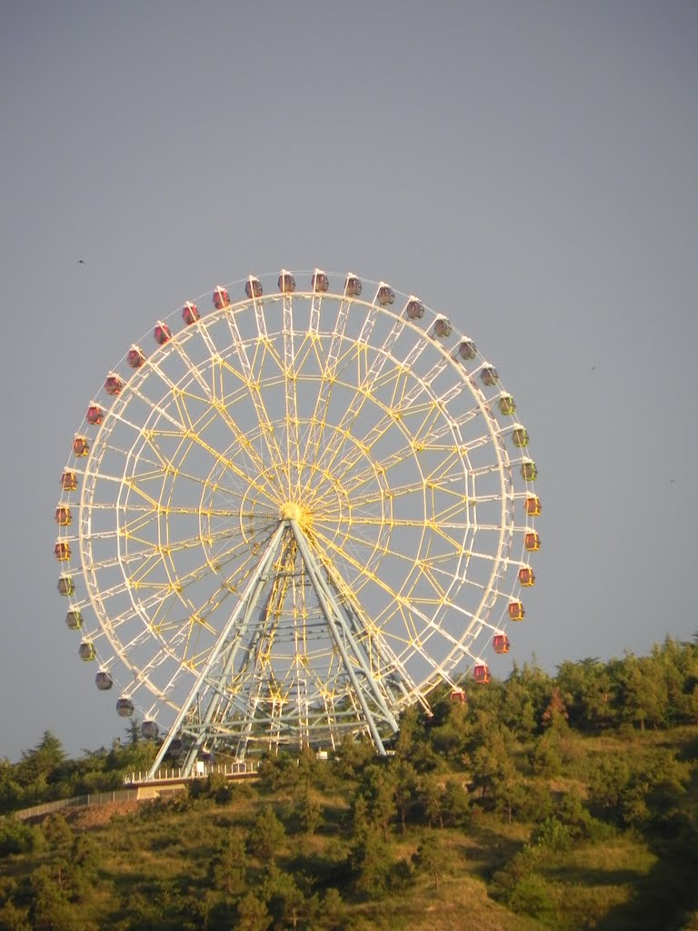 A Ferris Wheel at Mtatsminda Mountain by Karen Mulkijanyan