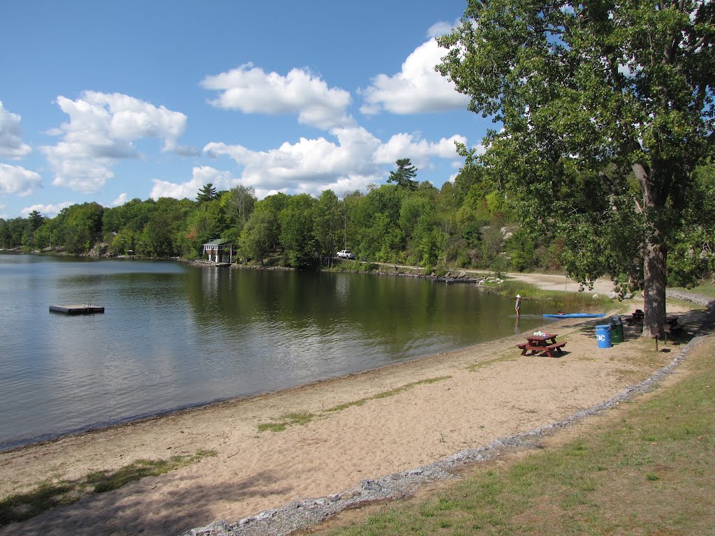 Township of Olden Centenial Beach. A public sandy beach on Long Lake, access from the highway is about a 1/4 km. to the west. by Steve Manders