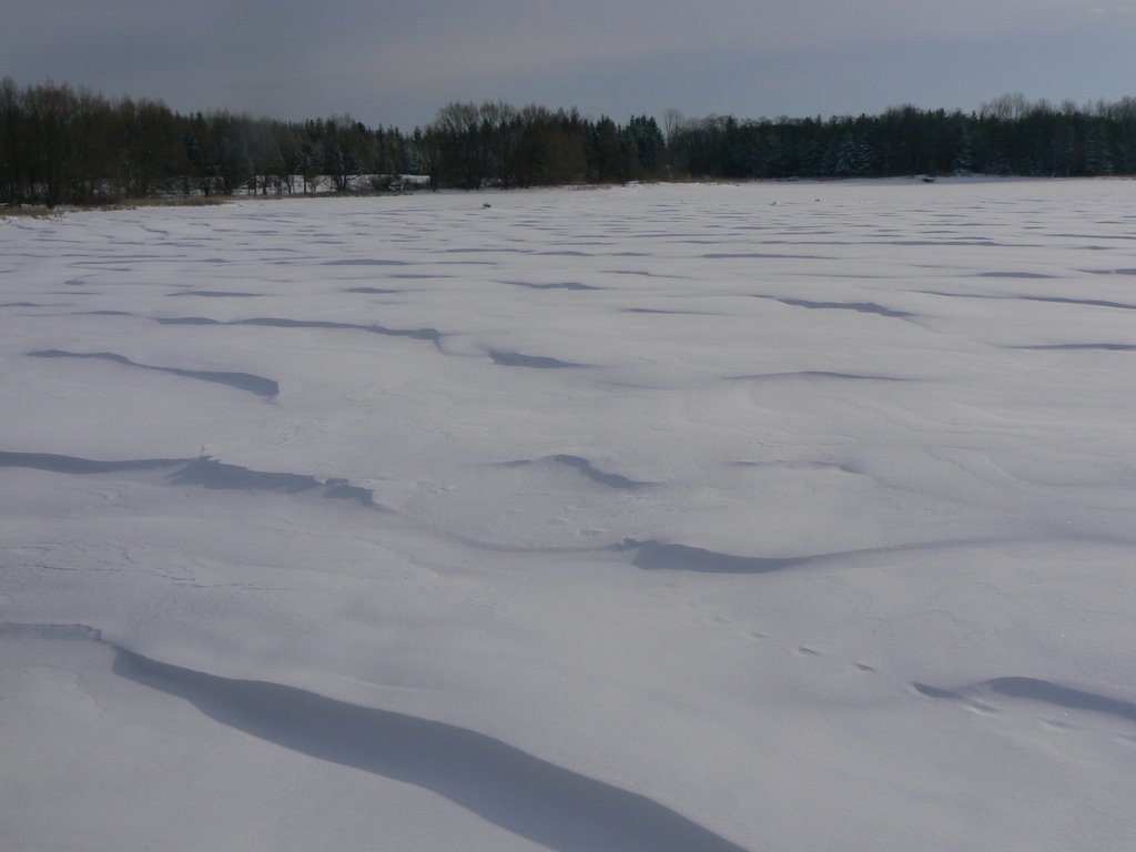 Waves of snow at valens by Tim Snider