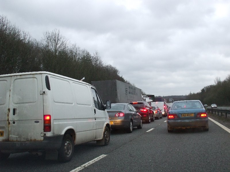 Traffic jam on the M4, Londonbound (2008) by jk1812