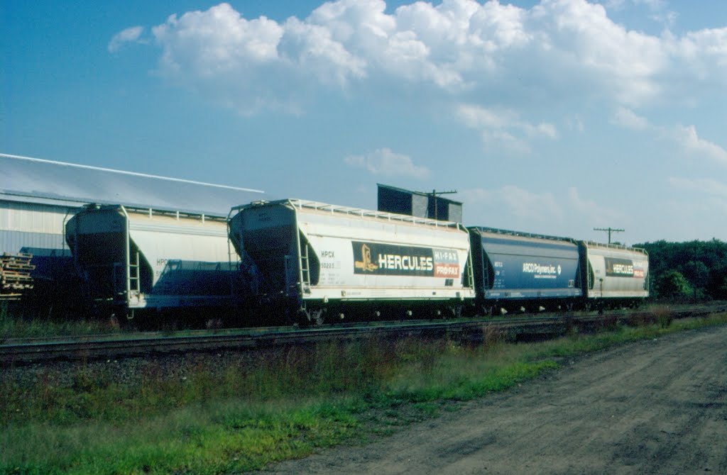 Covered Hoppers on a siding at Ayer, MA by Scotch Canadian