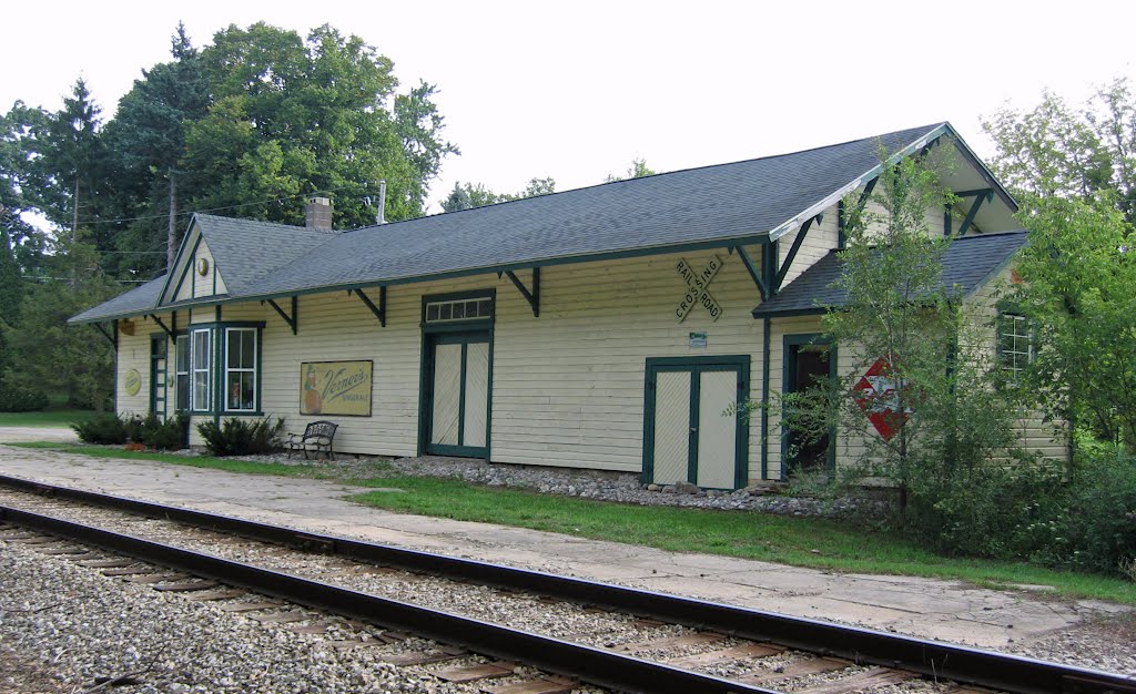 Former Ann Arbor Train Station, Byron, Michigan, August 2012 by archlapeer