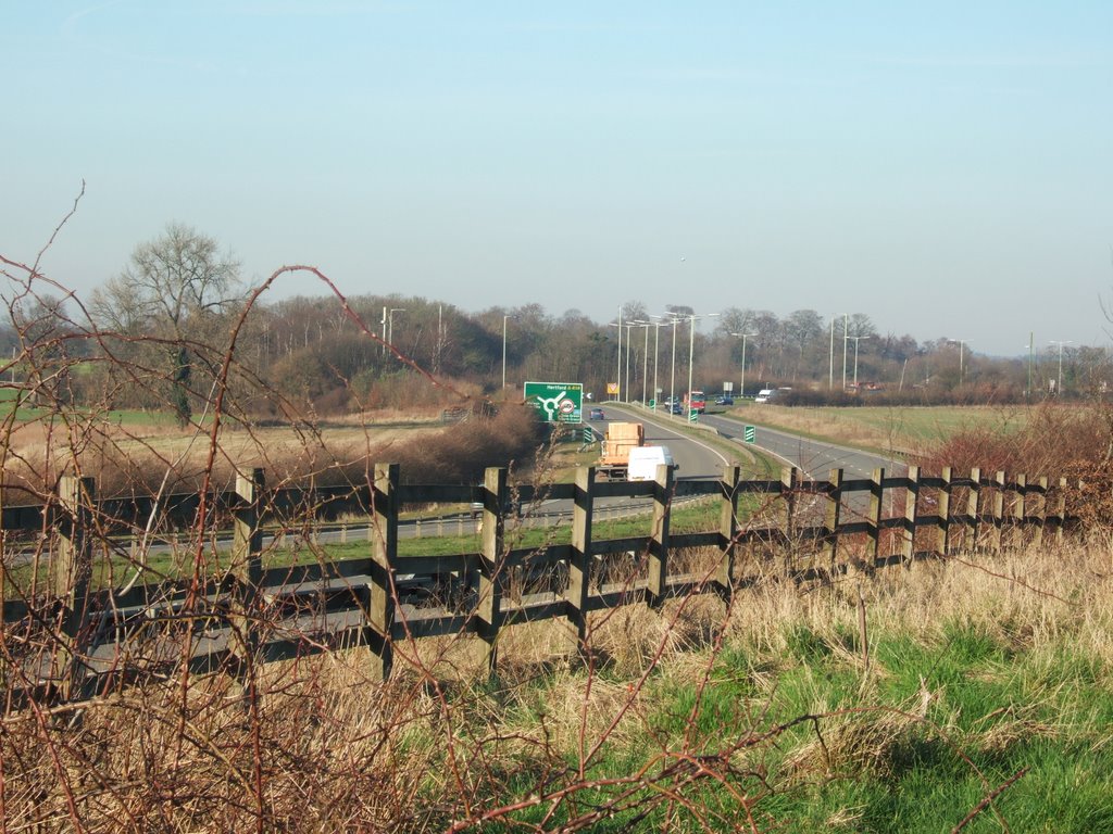 A414 near Cole Green, Hertford by Severous