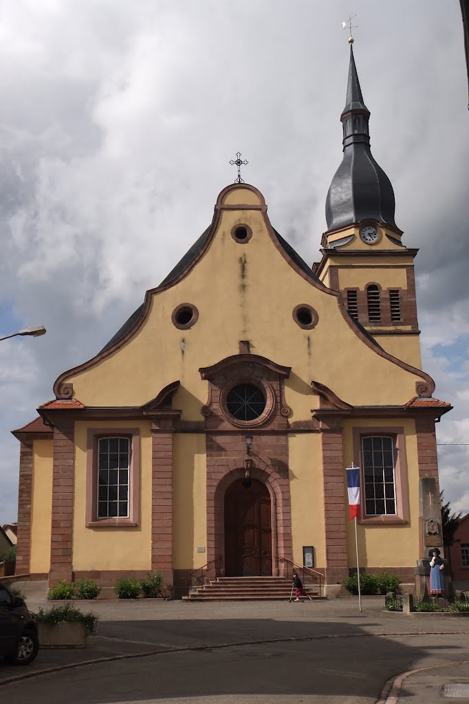 Ingersheim, l'église Saint-Barthélémy by Nidoo