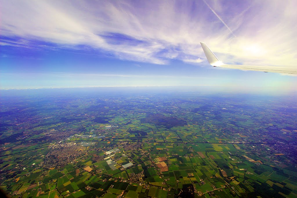 Aerial photography between Someren and Nederweert by Julekker