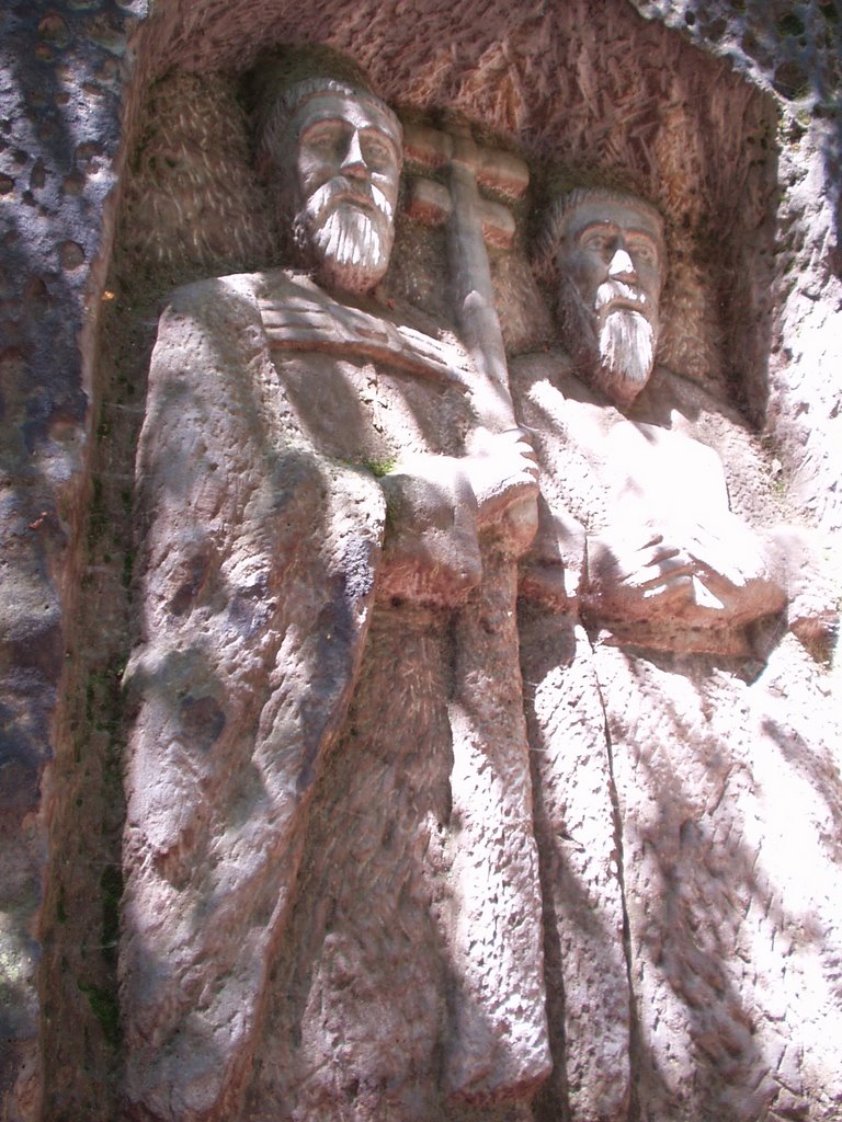 Rock reliefs in the vicinity Kopic's farm - Cyril and Methodius. by petr.jbc