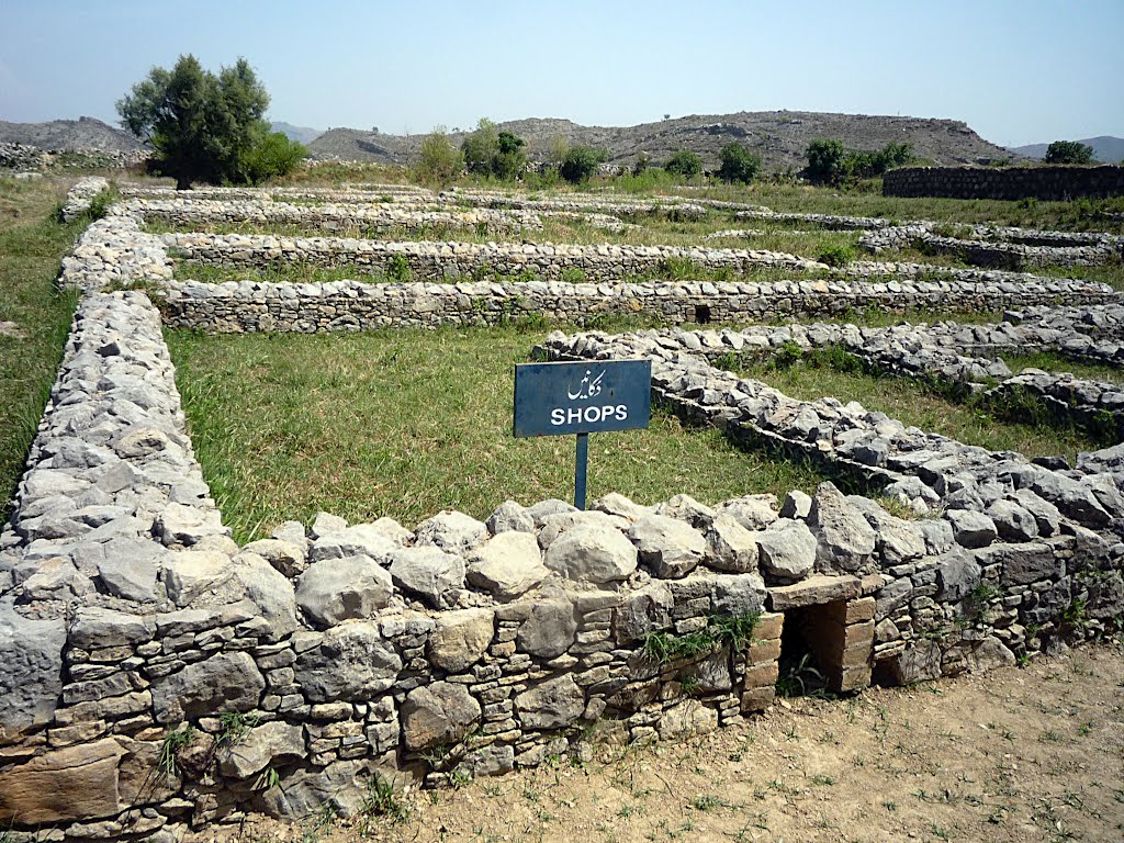 Sirkap, ancient city of Ghandara, there were shops in this area by VLAD