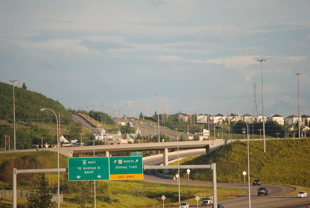 Stoney Trail and Trans Canada Hwy sw of Calgary by jerpencz