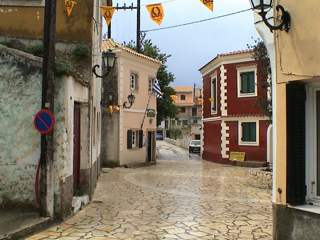 Village Krini the square by Nikos Grigoropoulos