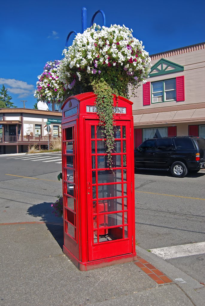 Phone booth, Poulsbo, WA by Jim Nieland