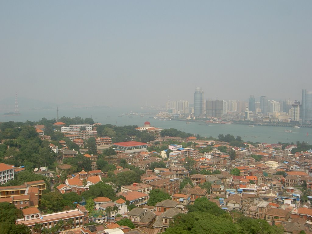 Xiamen from Sunlight Rock by Charles Vrey