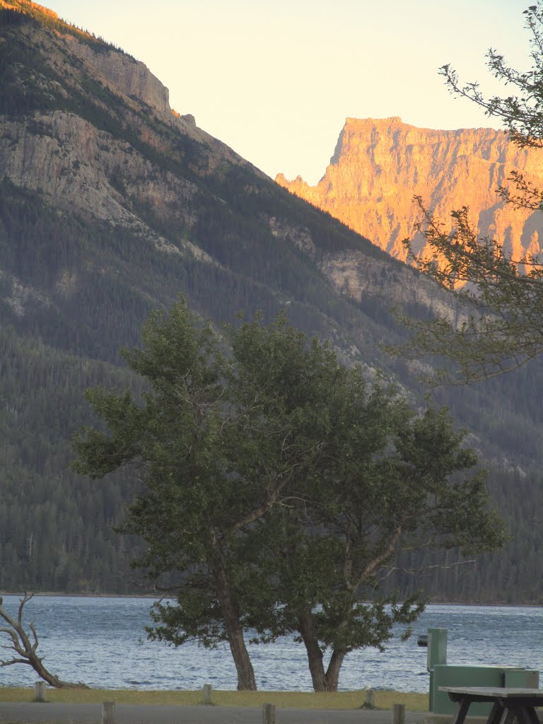 Evening Tranquility On The Lake In Waterton National Park AB Sep '12 by David Cure-Hryciuk