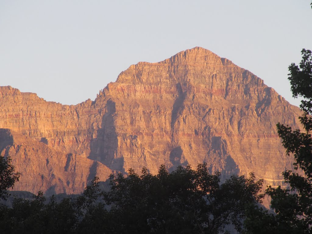 High Mountain Cliffs In Evening Light In Waterton National Park AB Sep '12 by David Cure-Hryciuk