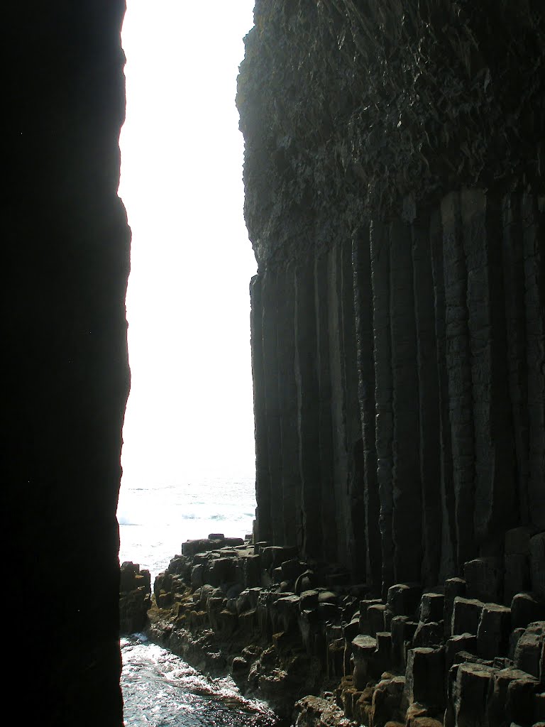 Inside fingal's cave by wendyemlyn