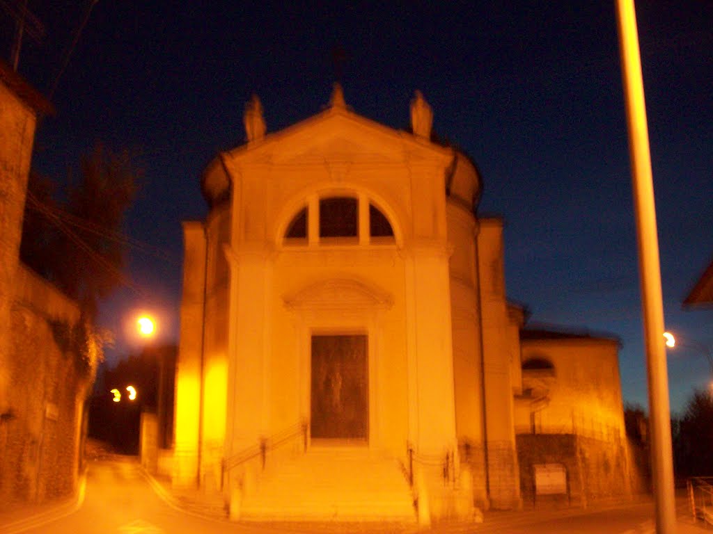 Cavalcaselle(VR)-Chiesa in notturna by Alessandro1978