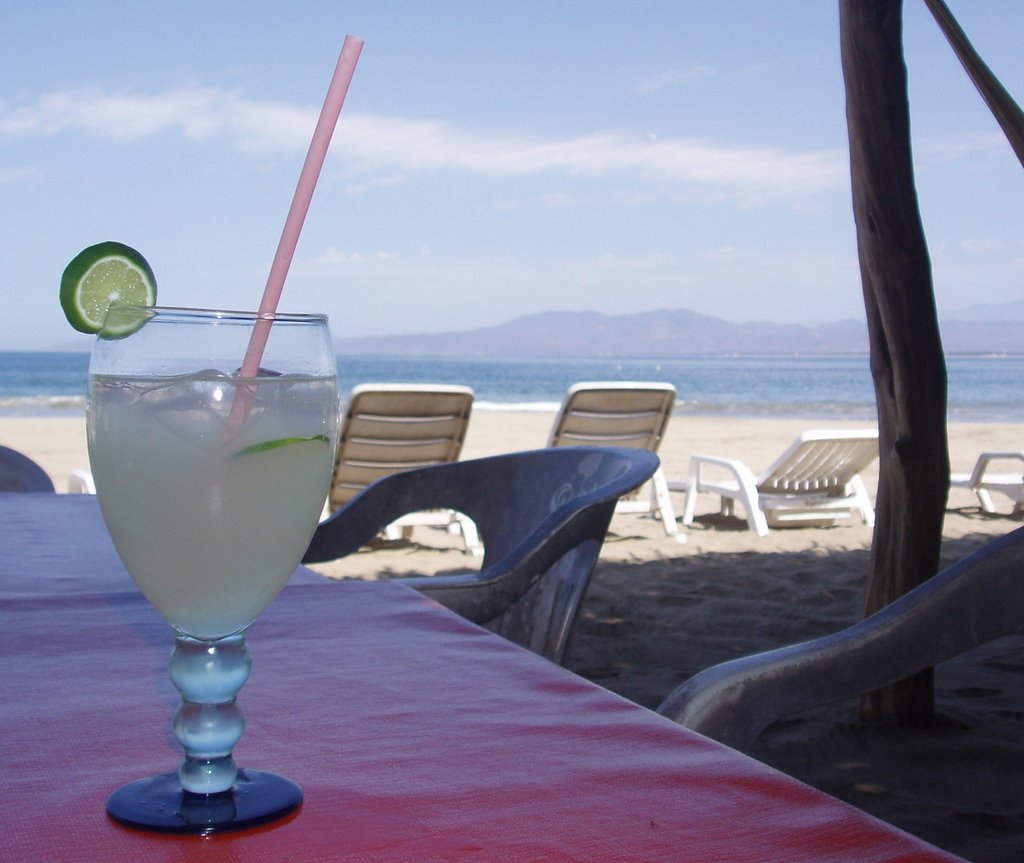 A Margarita On The Rocks At La Condesa. Barra de Potosi, Guerrero, Mexico by PobreRico