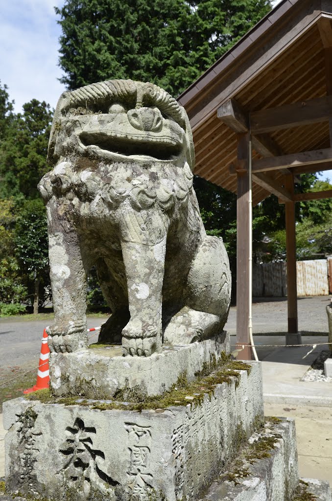 西照神社（にしてる）　狛犬（２） by FancyWood