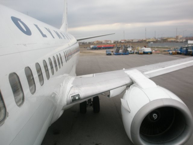 Alexandroupolis International Airport, LGAL, Dimokritos, Olympic Airlines, Boeing 737-300, SX-BLC related video at http://youtube.com/alkonst by alkonst