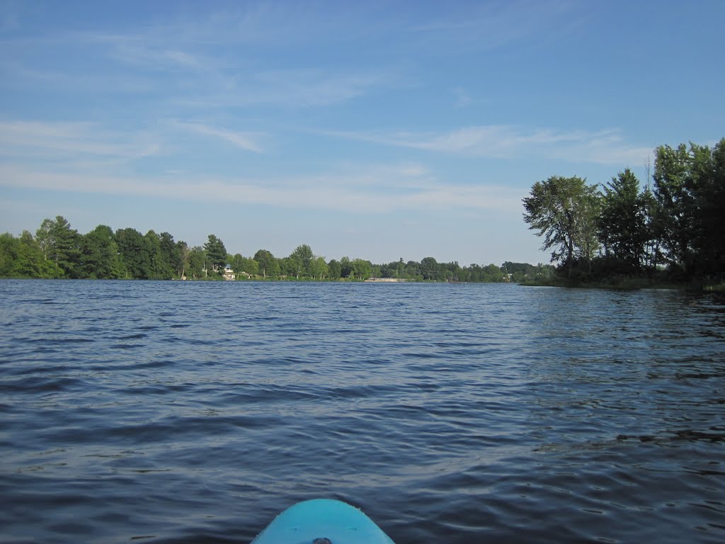 Military turnpike dam in the distance by midatlanticriverrat