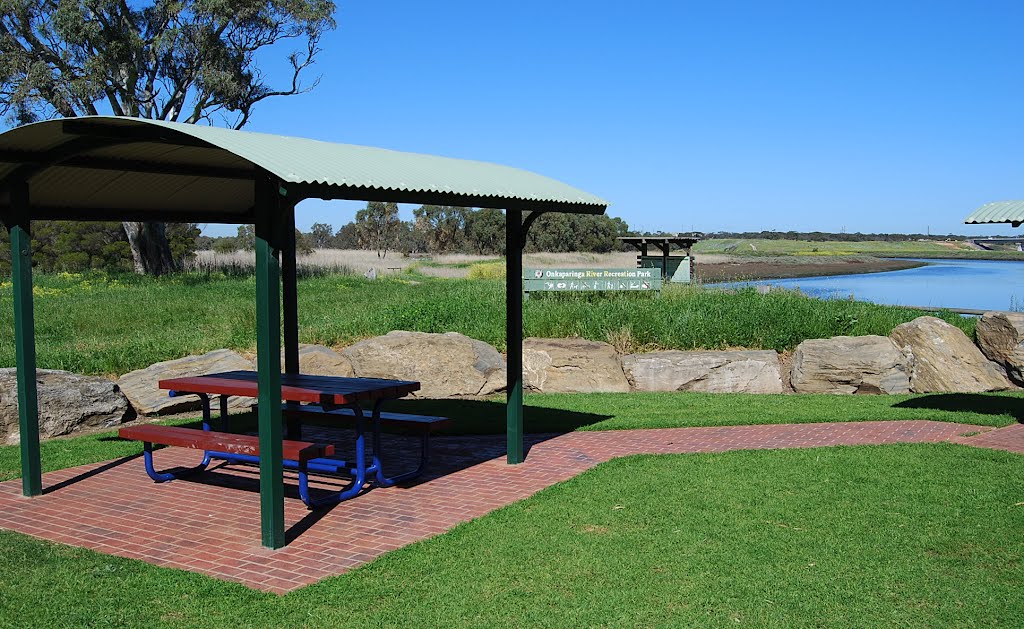 Riverfront shelter and reserve by Phaedrus Fleurieu